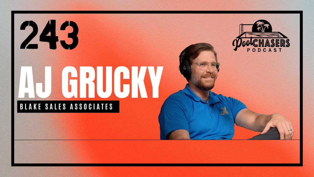 Episode 243: From Water Polo, POOLCORP Management, Educator, to Passionate Sales Representative: A Sober Man’s Journey with AJ Grucky of Blake Sales Associates